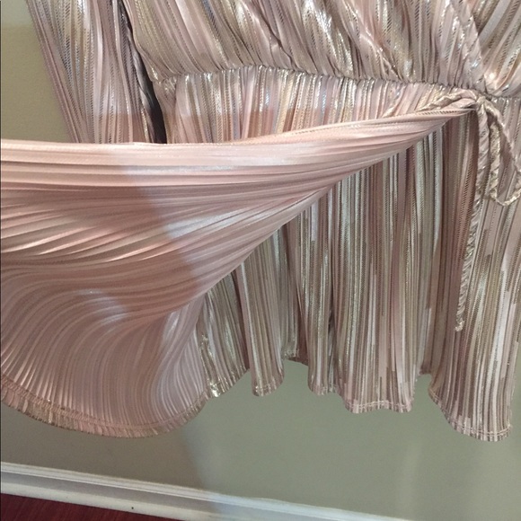 Pink with gold stripes ! Worn once ! - Picture 4 of 4